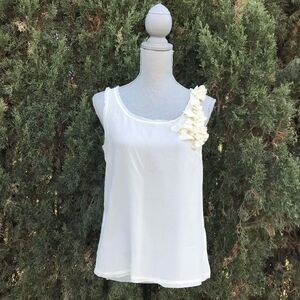 DKNY Cream Tone Blouse Women's Size Small